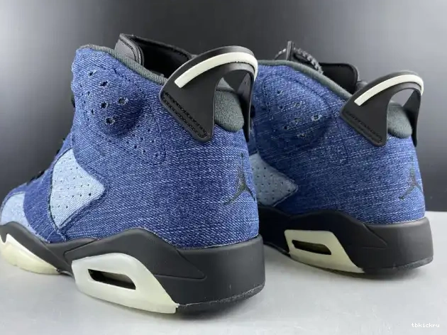 Rep TBK Washed 6 CT5350-401 Air Jordan Denim 0419